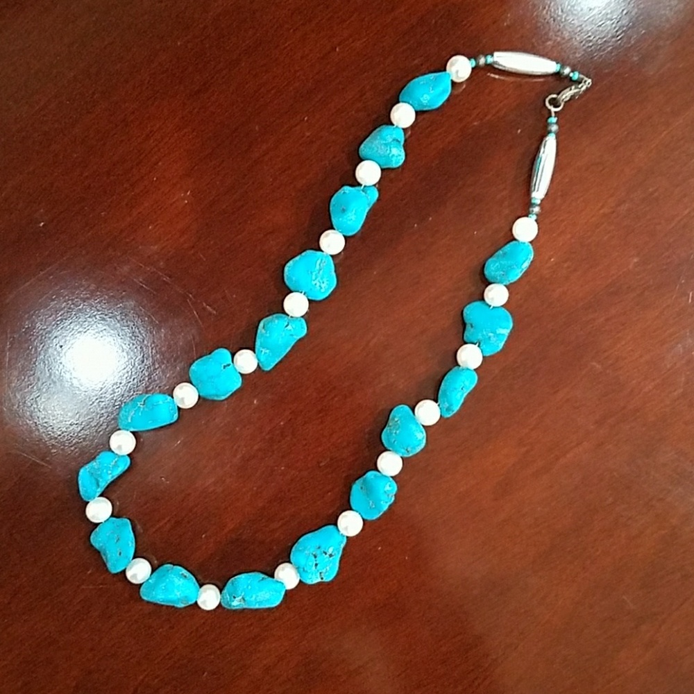 Perl Turquoise Necklace